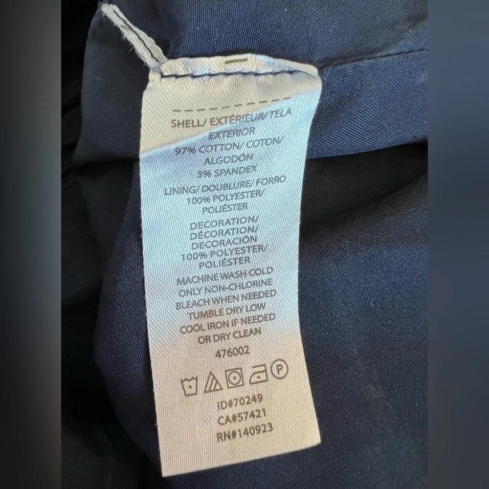 SOLD💙 EUC ANN TAYLOR LOFT Embroidered Navy Blue Skirt | Size 4 - Picture 10 of 10